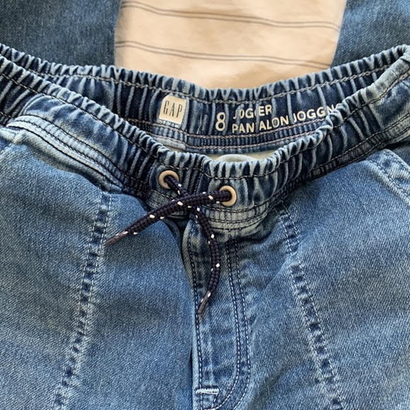 GAP kids denim joggers Sz 8 - Picture 3 of 3